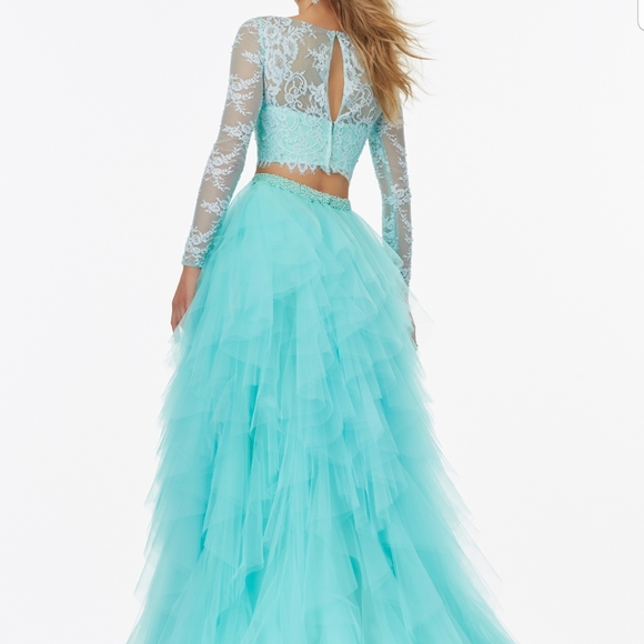 Mori Lee two piece prom dress - Picture 3 of 4